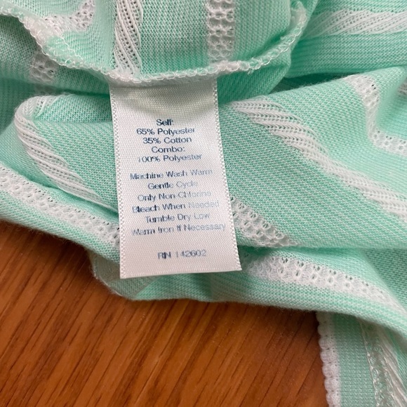 Sail To Sable Long Sleeve Crew Neck Striped Dress Mint & White Size XS - Picture 5 of 8